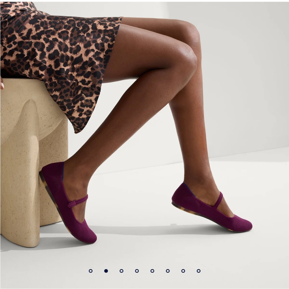 Rothy’s Plum squared toe Mary Jane’s - brand new, never worn